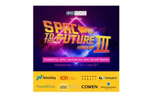 SPAC to the Future III with Nasdaq, Cowen, Gallagher, V&E, ICR, Morrow Sodali, MorganFranklin Today at 2 ET