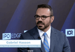 Back to Basics for Activists: ICR Global Head of Governance Gabriel Hasson, Live at Nasdaq